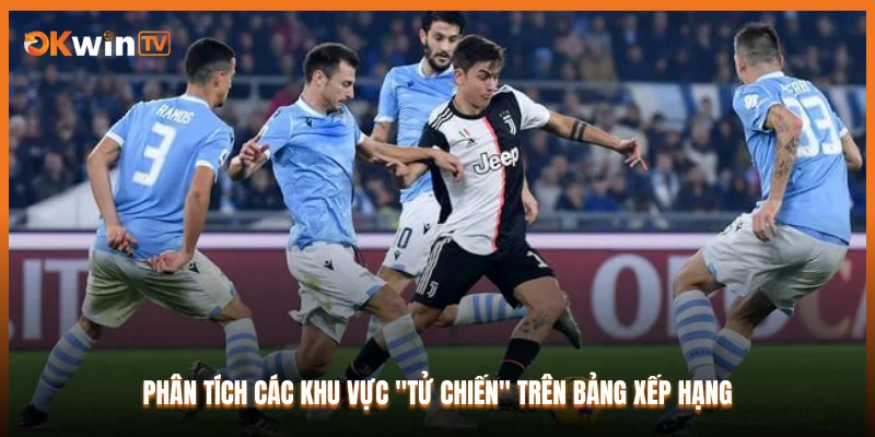 Phân tích các khu vực "tử chiến" trên bảng xếp hạng