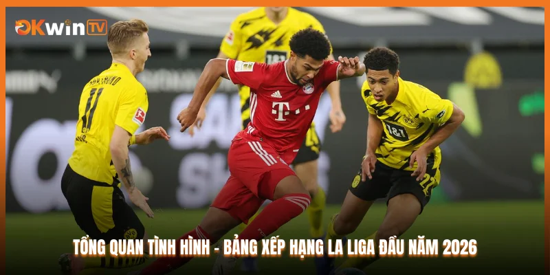 Tổng quan tình hình - Bảng xếp hạng La Liga đầu năm 2026